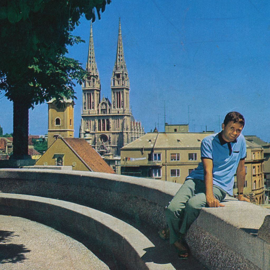 Strossmayerovo šetalište oko 1970. godine. Ivica Šerfezi